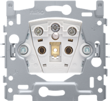 [NIK17033100] SOKKEL VOOR STOPCONTACT MET PENAARDE EN BESCHERMINGSAFSLUITERS, INBOUWDIEPTE 28,5 MM, 16 A/250 VAC, SCHROEFKLEMMEN